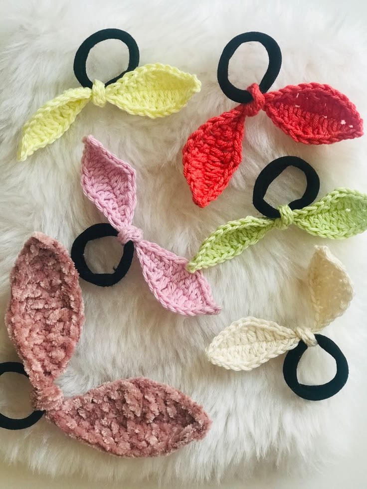 Crochet- Hair Tie (Set of 5)