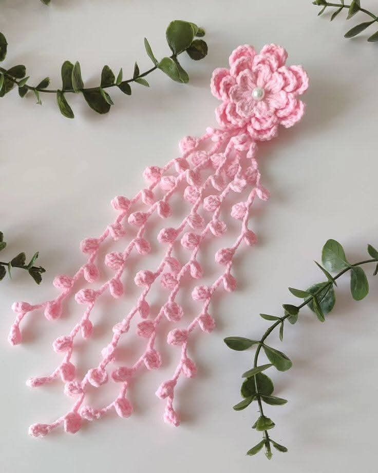 Crochet- Floral Hair Accessory