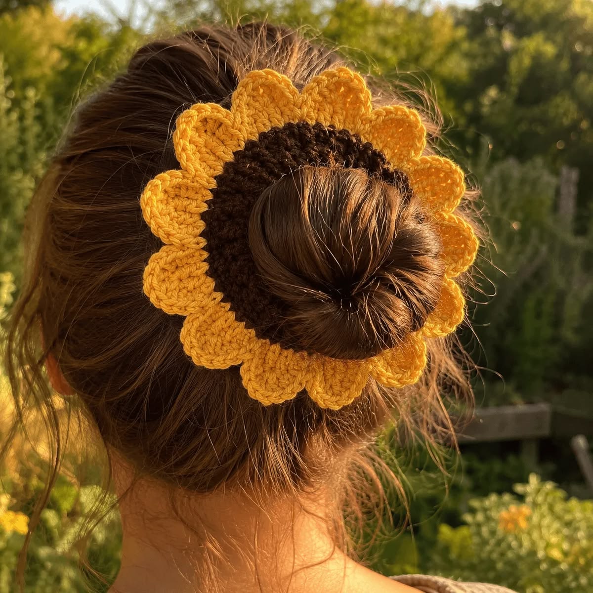 Crochet- Sunflower Bun